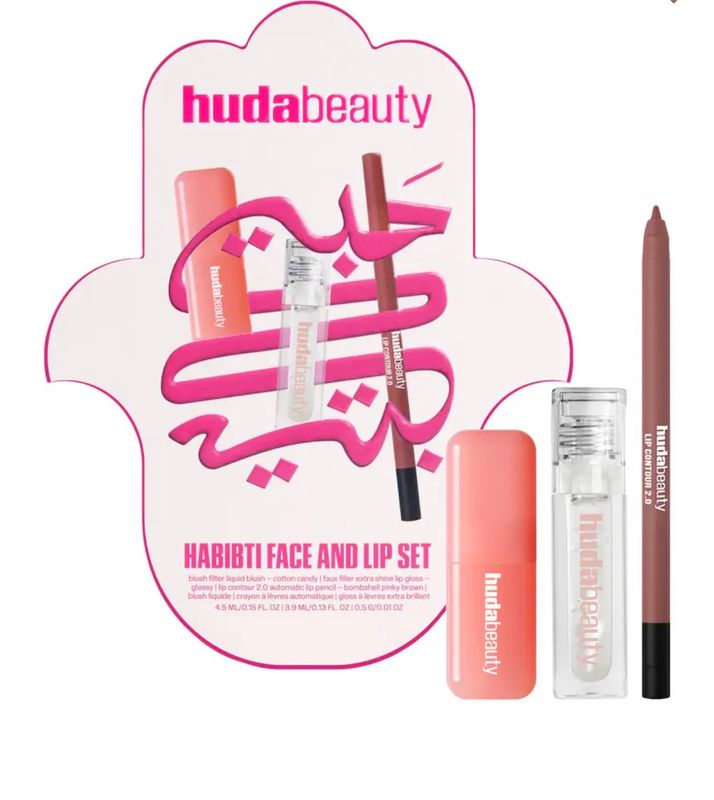 Huda beauty Habibti Face And Lip Set