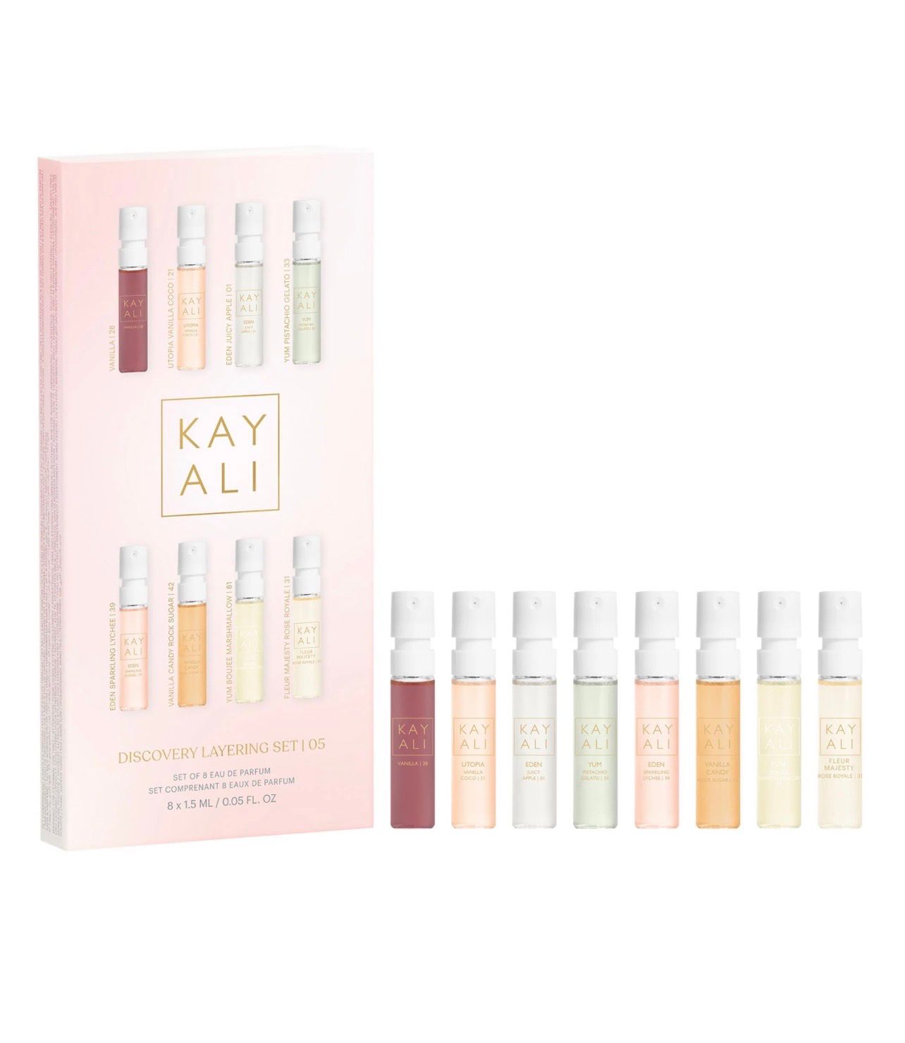 KAYALI Discovery Layering Mini Perfume Sampler Set KAYALI Discovery Layering Mini Perfume Sampler Set