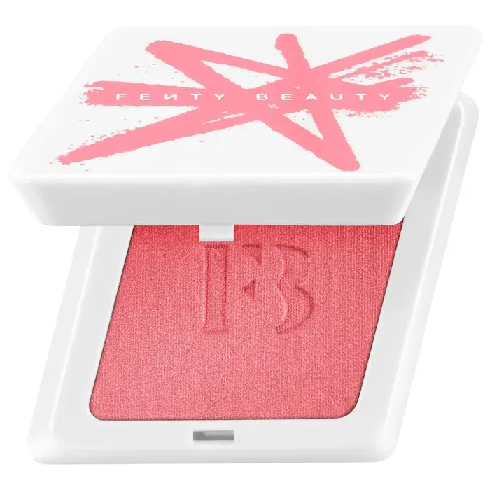 Fenty Beauty by Rihanna  Fenty Cheeks Suede Waterproof Powder Blush Color: Petal Poppin' - baby pink