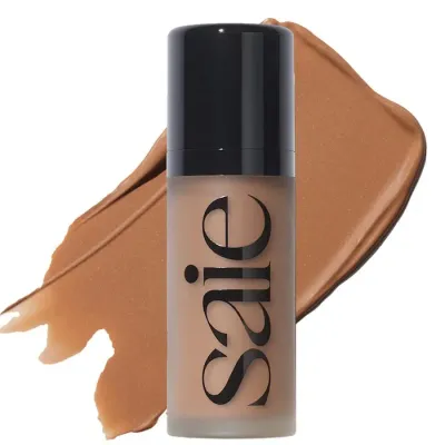 Saie Dew Bronze Soft-Focus Sculpting Liquid Bronzer shade sand