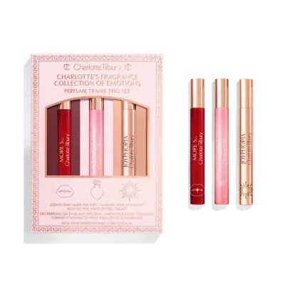 CHARLOTTE TILBURY FRAGRANCE COLLECTION OF EMOTIONS PERFUME TRAVEL TRIO SET