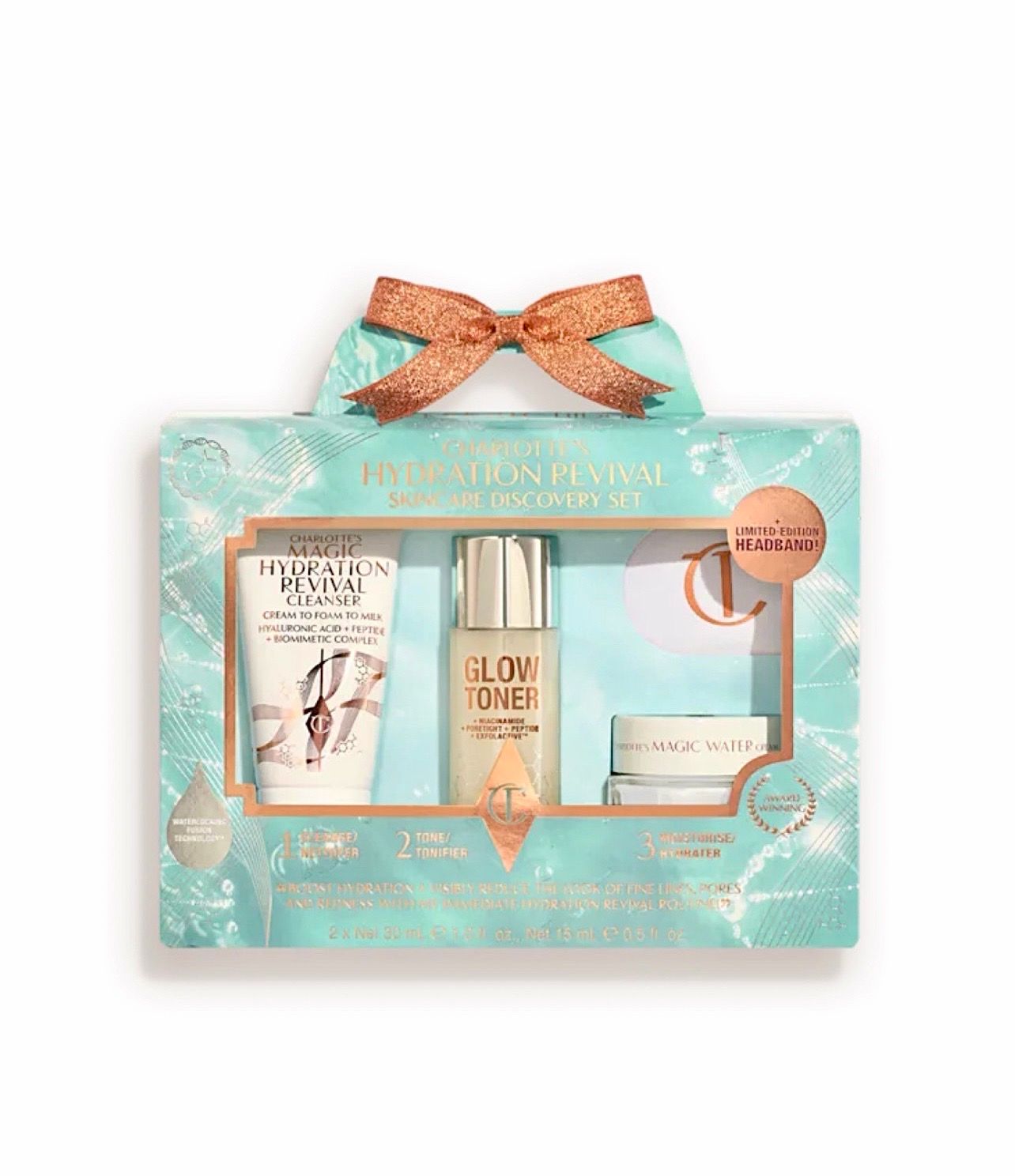 Charlotte Tilbury Charlotte's Hydration Revival Skincare Discovery Set With Magic Water Cream