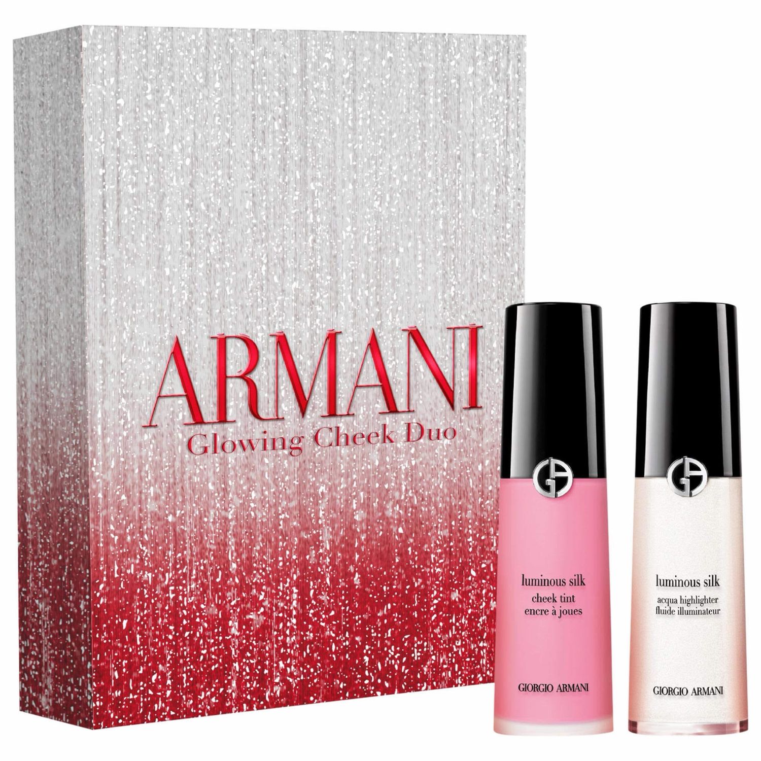 ARMANI BEAUTY glowing cheek liquid blush & highlighter gift set
