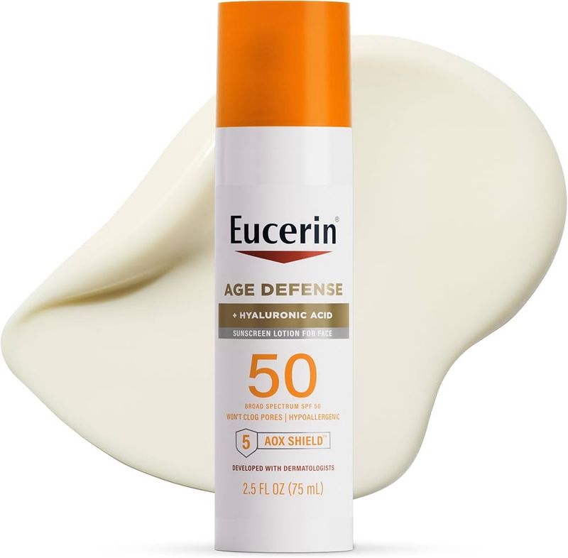 Eucerin Sun Age Defense Face Sunscreen Lotion SPF 50