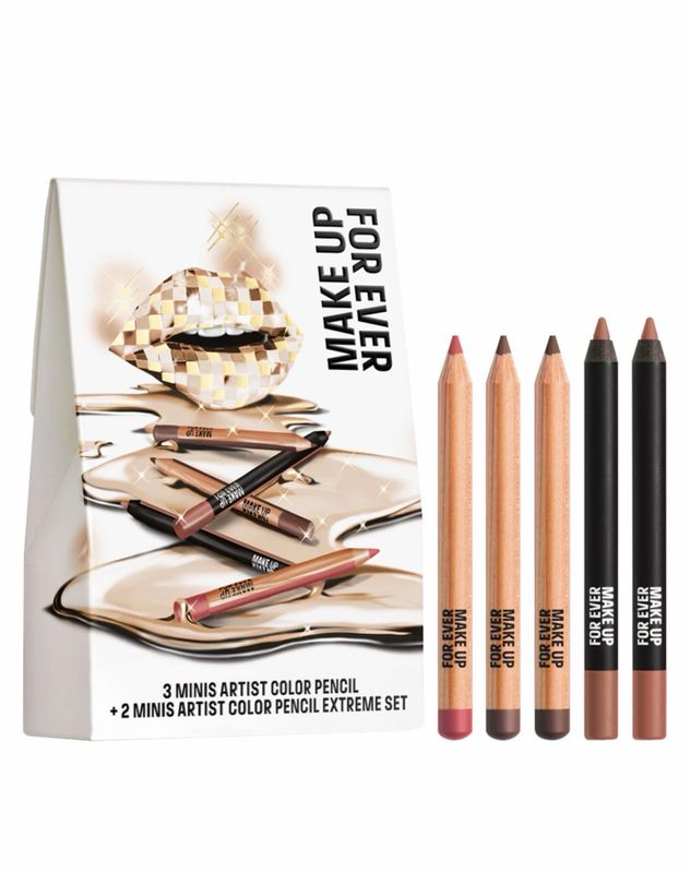 MAKE UP FOR EVER  Mini Artist Color Pencil Original & Extreme Long-lasting Lip Liner Set
