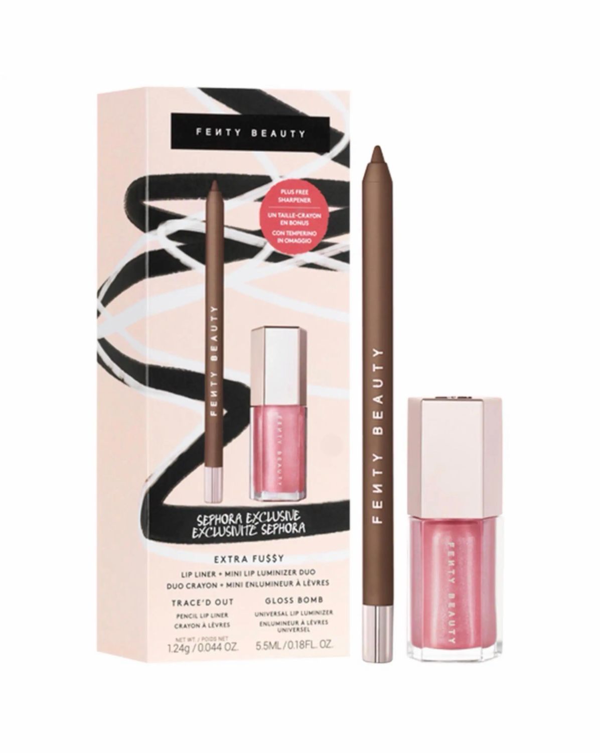 Fenty Beauty by Rihanna Extra Fu$$y Lip Liner + Mini Lip Luminizer Duo Fenty Beauty by Rihanna Extra Fu$$y Lip Liner + Mini Lip Luminizer Duo