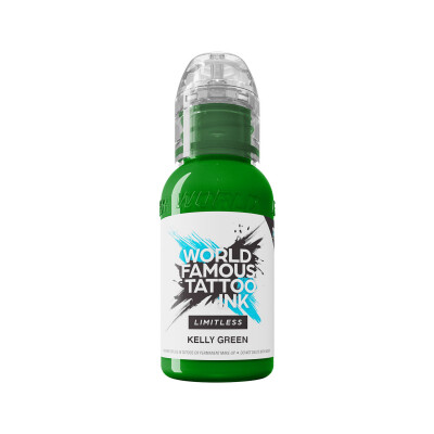 World Famous Limitless Tattoo Ink - Kelly Green 30 ml
