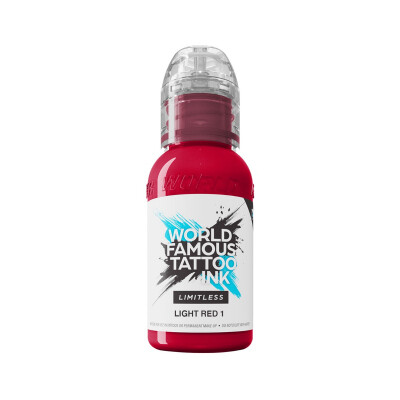 World Famous Limitless Tattoo Ink - Light Red 1 30ml, Volume: 30 ml.