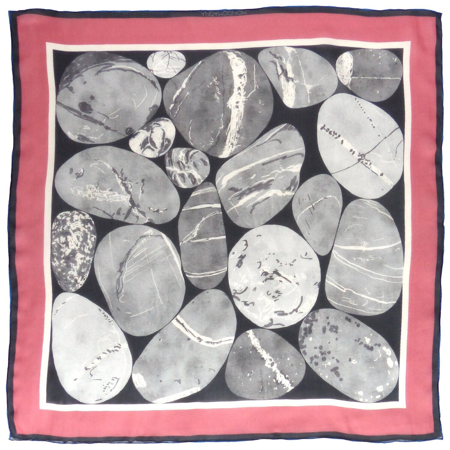 Silk Chiffon Scarf (65cm) - Pebble Grey