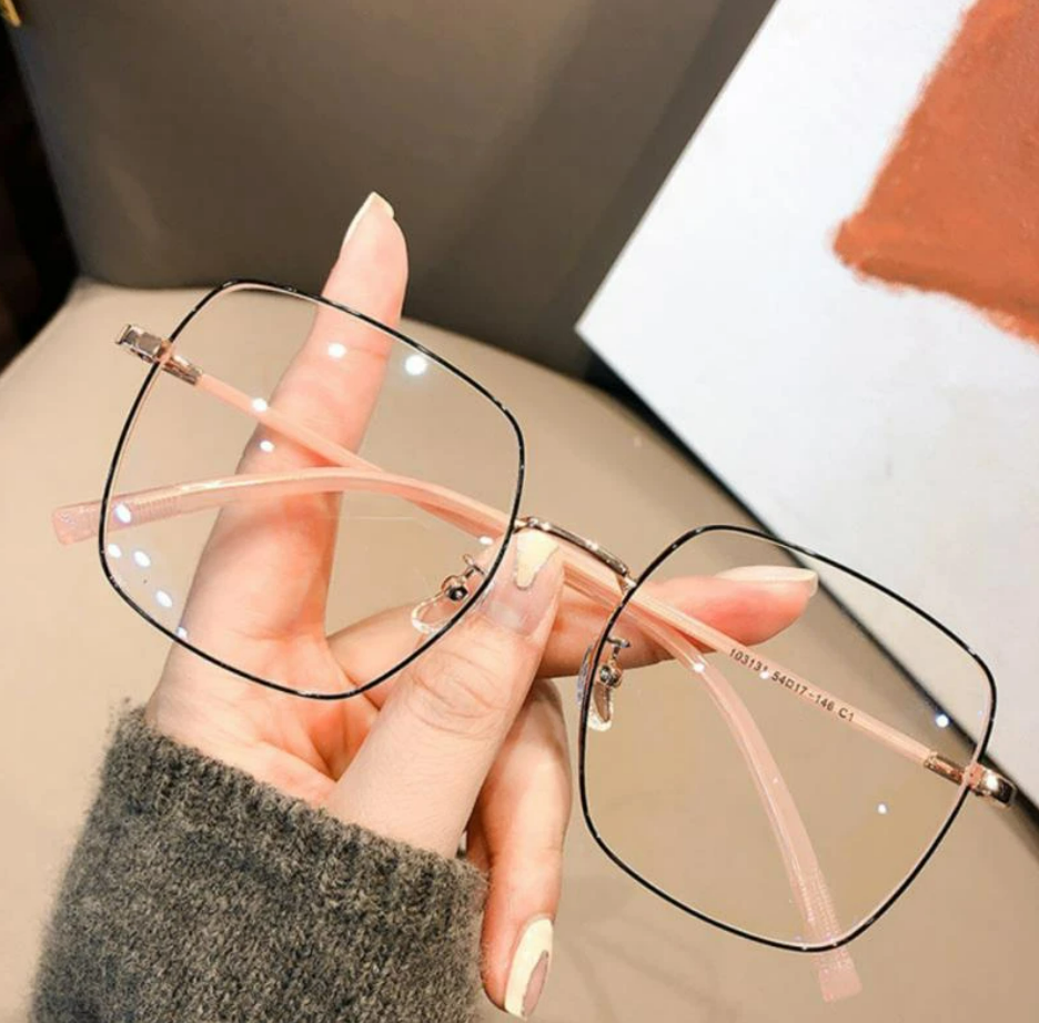Square Metal Frame Glasses