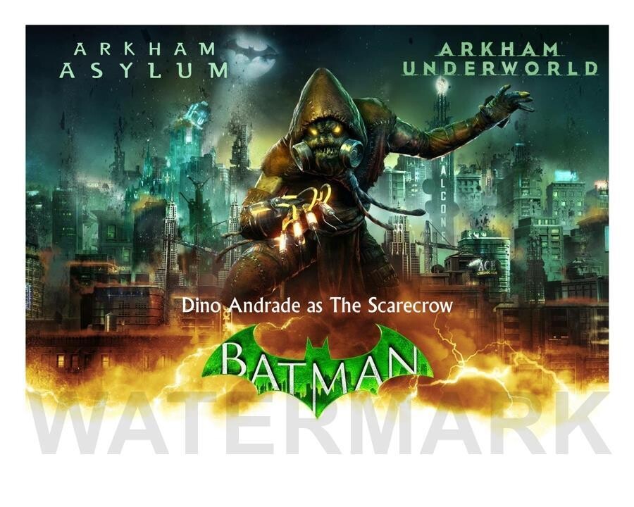 Batman: Arkham Asylum, The Scarecrow Autograph Print and Video | Dino Andrade, Voice Actor