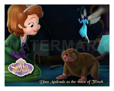Disney’s Sofia the First: Flinch Autograph Print and Video | Dino Andrade, Voice Actor