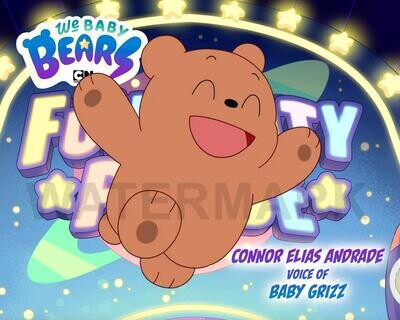 Wee Baby Bears Grizz Autograph Print and Video | Connor Andrade, Voice Actor