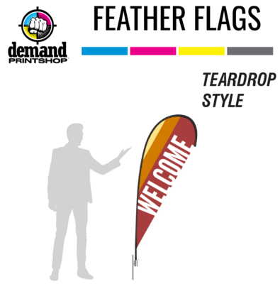 Fabric Feather Flag - Teardrop (A)