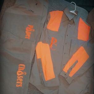 Paper Chasers Tan and Orange Outfit