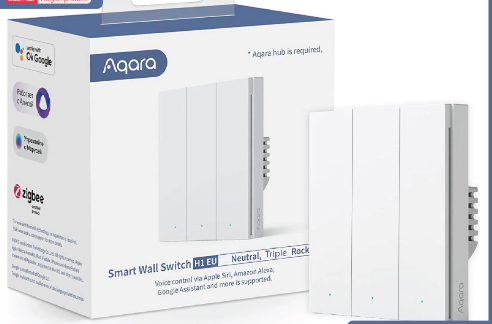 Smart Wall Swith H1(With Neutral, Triple rocker)