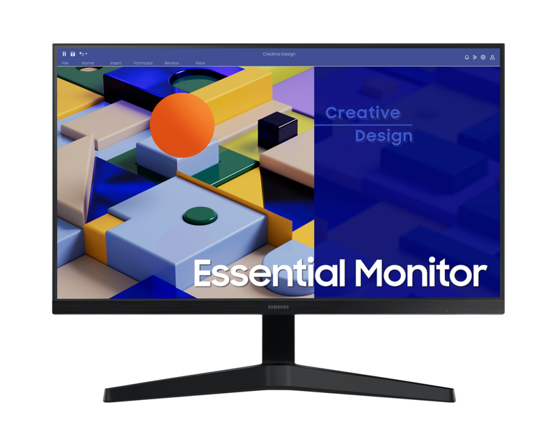 Samsung Essential S3 S30GD 27&quot; FHD IPS Monitor – 100Hz, 5ms GTG, 250 nits, 178° Viewing Angle, VESA Mount, HDMI &amp; D-Sub Inputs