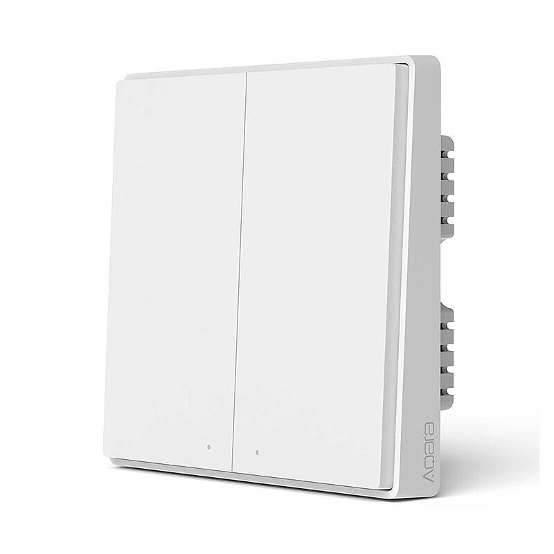 AQARA Smart Wall Switch D1 (No Neutral, Double Rocker) （CN Package）