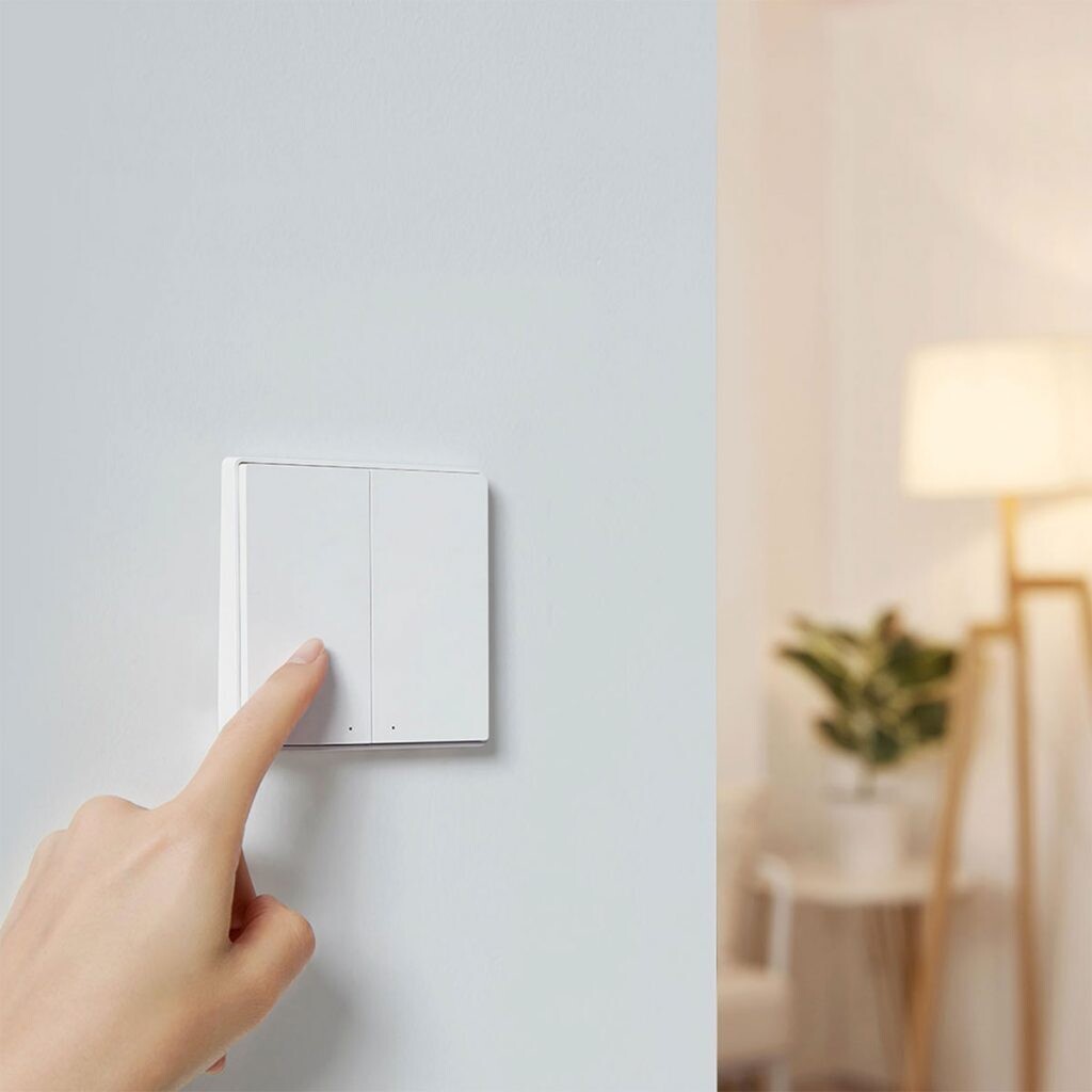 AQARA Smart Wall Switch D1 (No Neutral, Double Rocker) （CN Package）