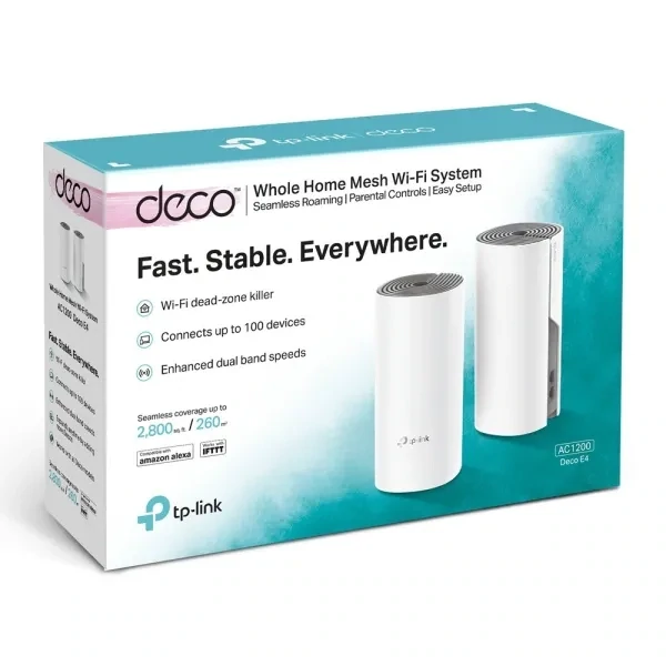TP-LINK DECO E4 ROUTER (2 PACKS)