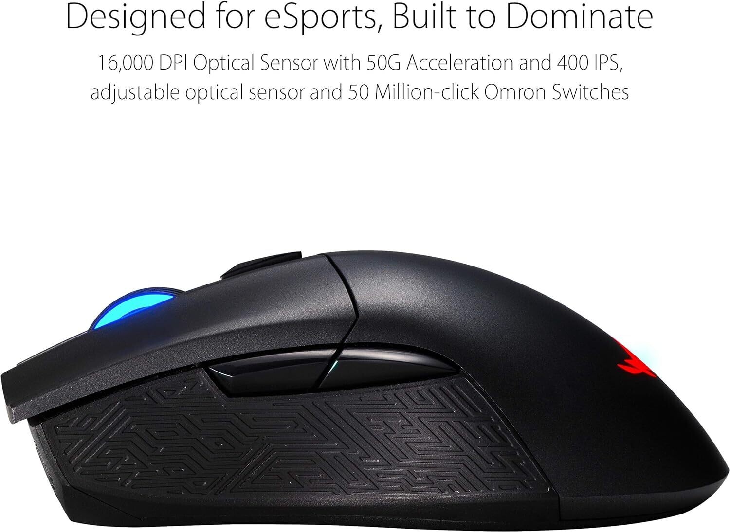 ASUS Wireless Optical Gaming Mouse for PC - ROG Gladius II