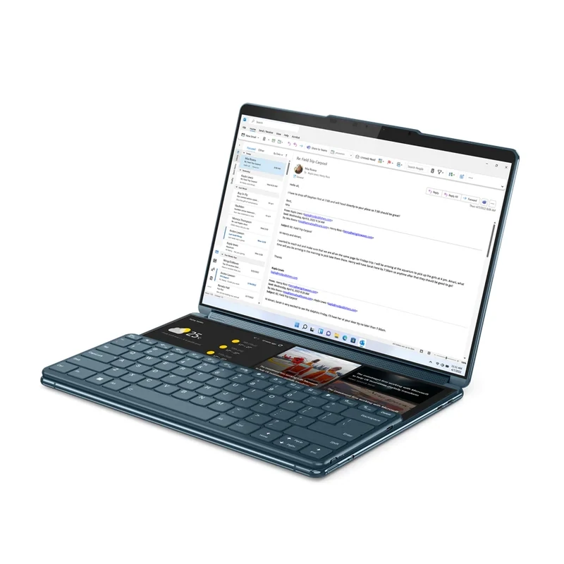 Lenovo Yoga Book 9 13IRU8 2x 13.3&quot; 2.8K Touchscreen Laptop - Core i7-1355U - 16GB RAM - 1TB SSD - Shared - Win 11 (Tidal Teal)