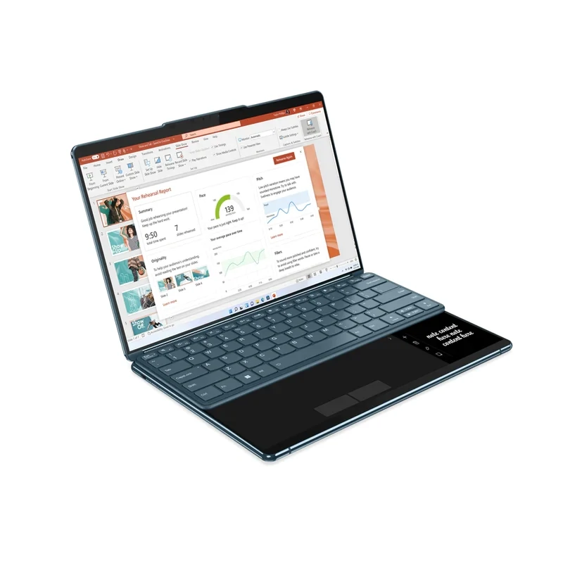 Lenovo Yoga Book 9 13IRU8 2x 13.3&quot; 2.8K Touchscreen Laptop - Core i7-1355U - 16GB RAM - 1TB SSD - Shared - Win 11 (Tidal Teal)