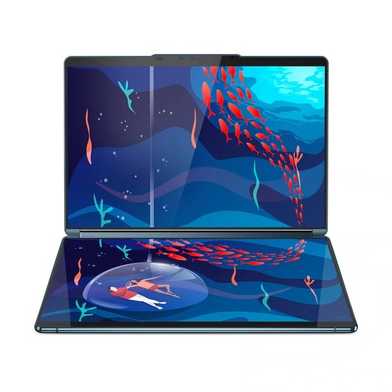 Lenovo Yoga Book 9 13IRU8 2x 13.3&quot; 2.8K Touchscreen Laptop - Core i7-1355U - 16GB RAM - 1TB SSD - Shared - Win 11 (Tidal Teal)