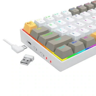 Redragon PRO Draconic 60% Compact RGB Wireless Mechanical Keyboard