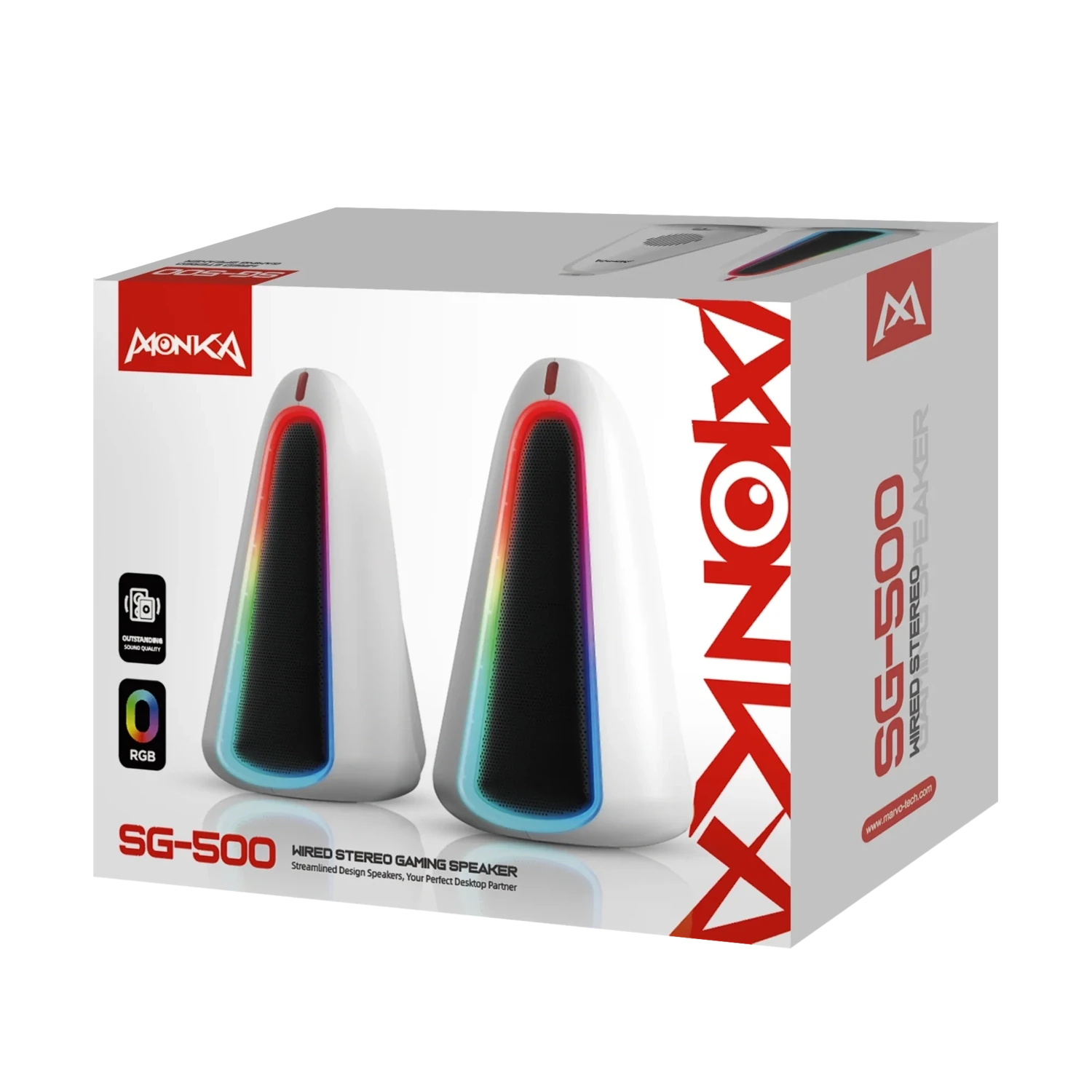 Marvo Monka SG-500 Speaker (White) Marvo Monka SG-500 Speaker (White)