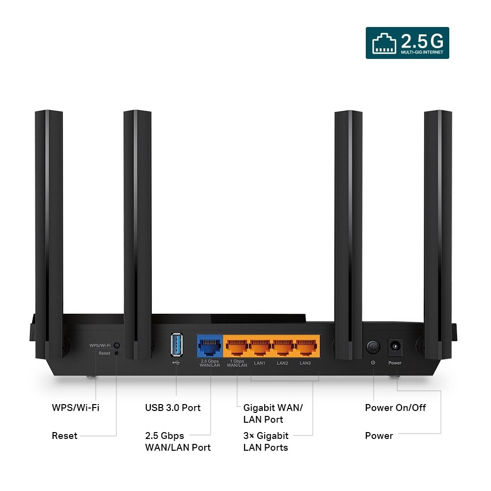 TP-LINK Archer AX55 Pro AX3000 Multi-Gigabit Wi-Fi 6 ROUTER