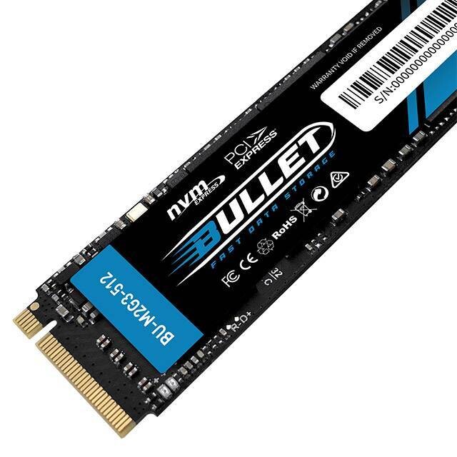 Bullet : M.2 (2280) NVMe PCIe [Gen3x4] (512GB)