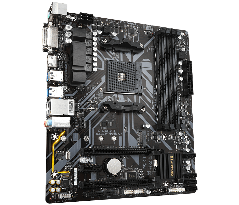 GIGABYTE B450M DS3H V2 MotherBoard