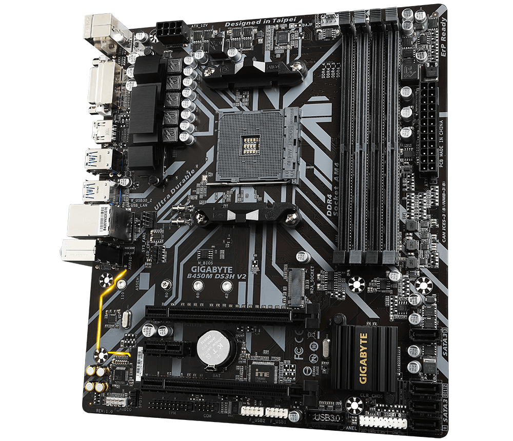 GIGABYTE B450M DS3H V2 MotherBoard