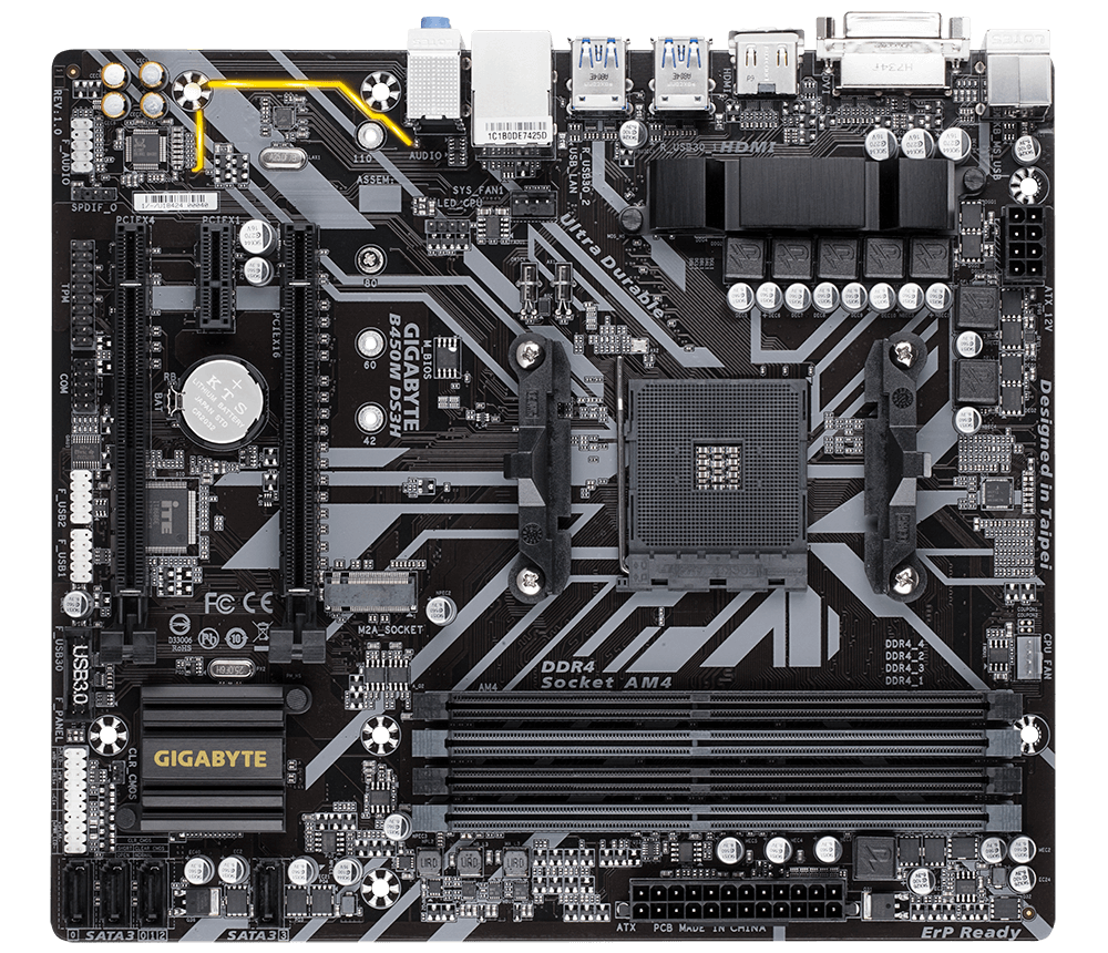 GIGABYTE B450M DS3H MotherBoard