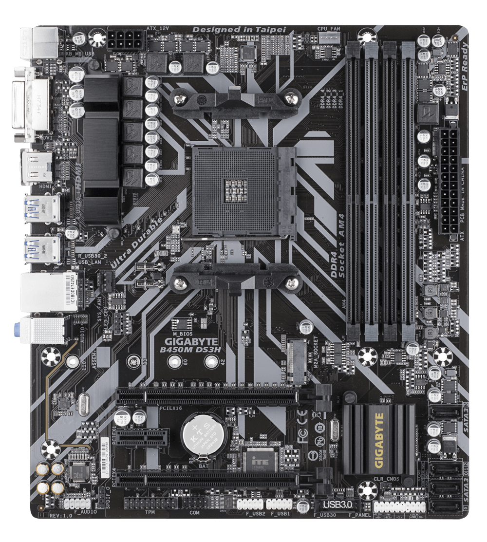 GIGABYTE B450M DS3H MotherBoard