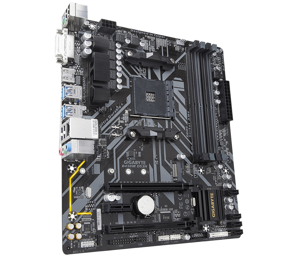 GIGABYTE B450M DS3H MotherBoard