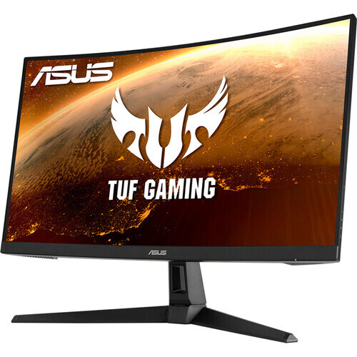 ASUS TUF Gaming VG27VH1B 27” Curved Monitor, 1080P Full HD, 165Hz (Supports 144Hz), Extreme Low Motion Blur, Adaptive-sync, FreeSync Premium, 1ms, Eye Care, HDMI D-Sub, BLACK