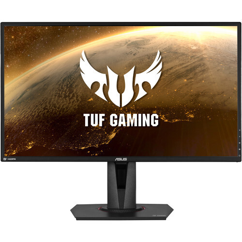 ASUS TUF Gaming 27&quot; 2K HDR Gaming Monitor - QHD (2560 x 1440), 165Hz (Supports 144Hz), 0.4ms, Extreme Low Motion Blur, Speaker, G-SYNC Compatible, VESA Mountable, DisplayPort, HDMI, Black
