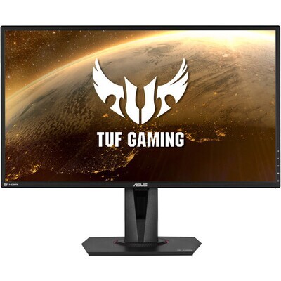 ASUS TUF Gaming 27&quot; 2K HDR Gaming Monitor - QHD (2560 x 1440), 165Hz (Supports 144Hz), 0.4ms, Extreme Low Motion Blur, Speaker, G-SYNC Compatible, VESA Mountable, DisplayPort, HDMI, Black
