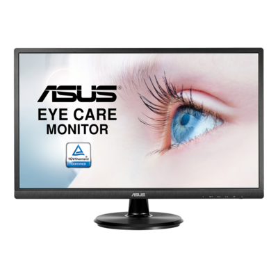 ASUS VA249HE Eye Care Monitor - 24 inch (23.8 inch viewable), Full HD, Flicker Free, Blue Light Filter, Anti Glare, HDMI