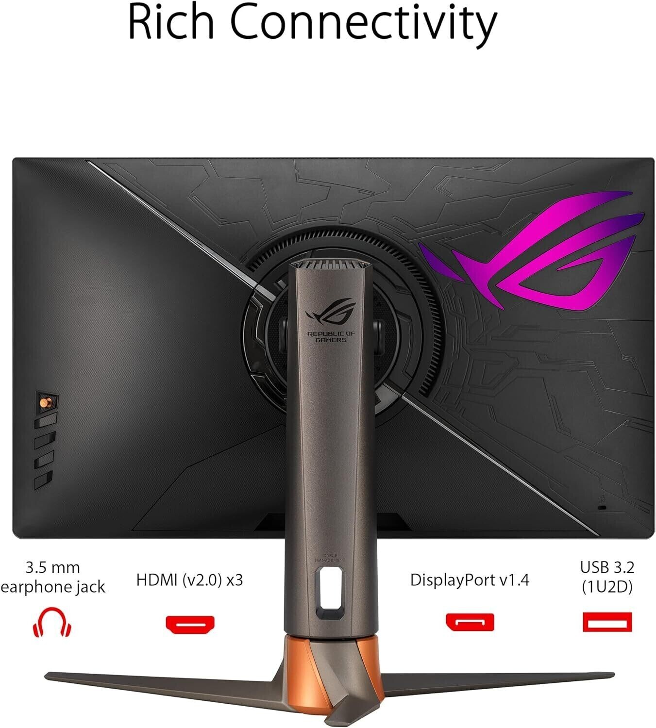 ASUS 27” 1440P 360Hz 1ms G-SYNC Gaming Monitor  - QHD, IPS, HDR10, DisplayHDR600