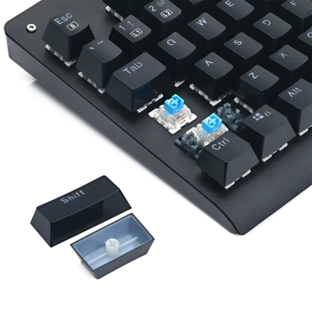 Redragon K568 DARK AVENGER Rainbow MECHANICAL GAMING KEYBOARD - (RED SWITCHES) - Spill-proof - Double Injection KeyCaps - Anti Ghosting All keys.