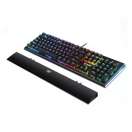 Redragon K569 RGB Aryaman Mechanical Gaming Keyboard RGB LED Illuminated Mechanical Keyboard for PC Gaming 104 Keys Compact Design (QWERTY US - English Keyboard Layout), Black