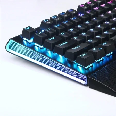Redragon K569 RGB Aryaman Mechanical Gaming Keyboard RGB LED Illuminated Mechanical Keyboard for PC Gaming 104 Keys Compact Design (QWERTY US - English Keyboard Layout), Black
