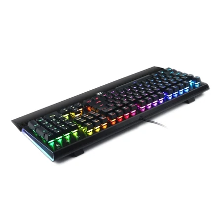 Redragon K569 RGB Aryaman Mechanical Gaming Keyboard RGB LED Illuminated Mechanical Keyboard for PC Gaming 104 Keys Compact Design (QWERTY US - English Keyboard Layout), Black