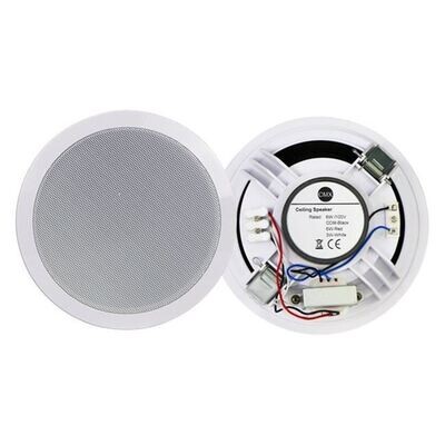 CMX 8&quot; Ceiling Speaker with 100V Transformer – 10W/5W Power Taps, ABS Housing &amp; Metal Grille, for Commercial Audio &amp; PA Systems