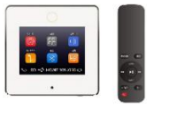 CMX A4 In-Wall Wi-Fi Bluetooth Stereo Amplifier with 3.5&quot; Touch Screen, USB/FM/SD, 4x30W Output, Remote Control, for Home/Office Audio