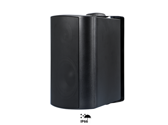 CMX 4&quot; 2-Way Outdoor Wall Mount Speaker, 40-20-10W/ 8  Ohm &amp; 100V, ABS, black, IP66