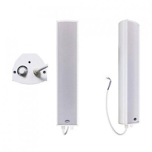 CMX 3&quot;+1&quot; 2-Way Outdoor Column Speaker, 20-10W, 100V,  Aluminum, Slim size.